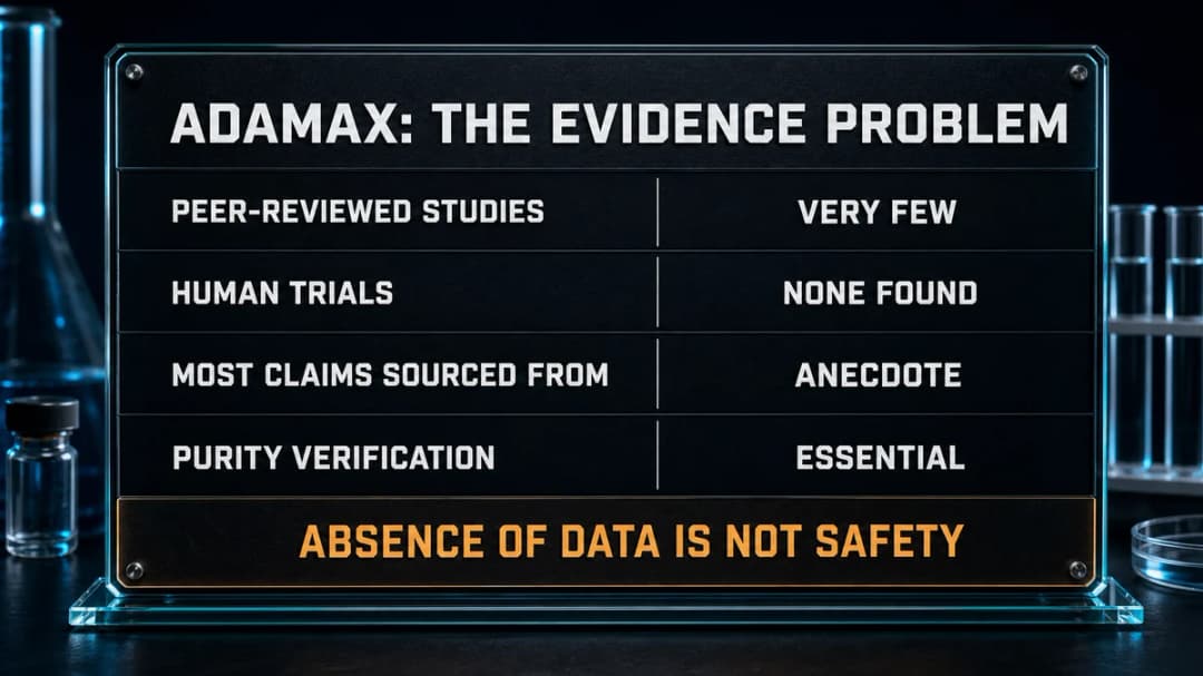 Chart: the Adamax evidence problem