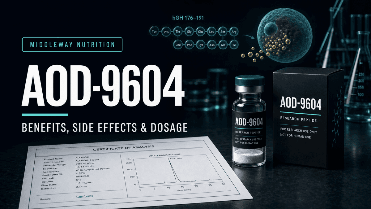 AOD-9604 Peptide: Benefits, Side Effects and Dosage Chart article visual