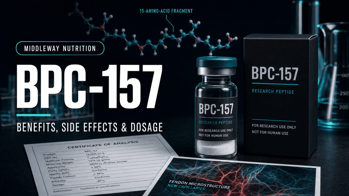 BPC-157 Peptide: Benefits, Side Effects and Dosage Chart article visual