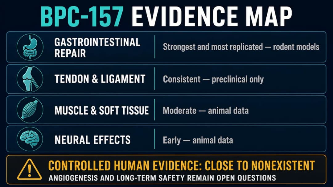 BPC-157: Evidence map