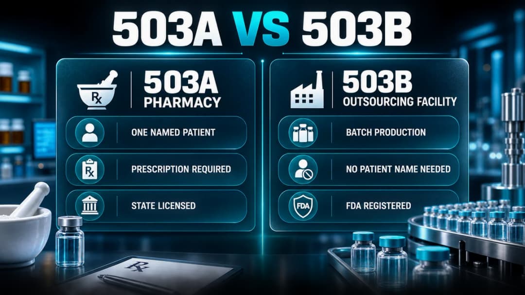 Comparison: 503A pharmacies versus 503B outsourcing facilities