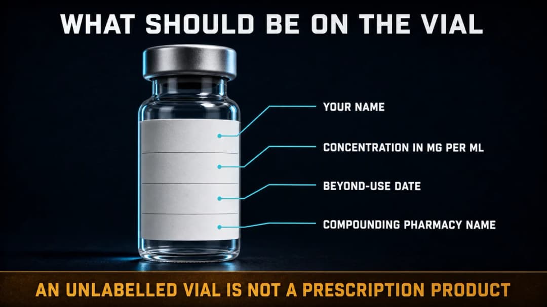 Card: what should be printed on a compounded tirzepatide vial