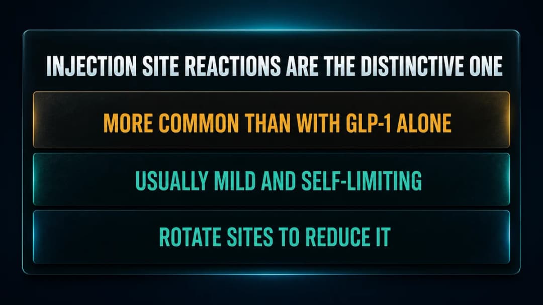 Card: why injection site reactions are the distinctive one
