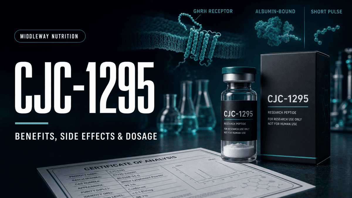 CJC-1295 Peptide: Benefits, Side Effects and Reported Dosage Ranges article visual