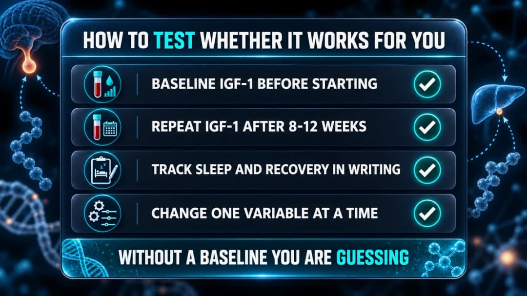 Card: how to test whether sermorelin works for you