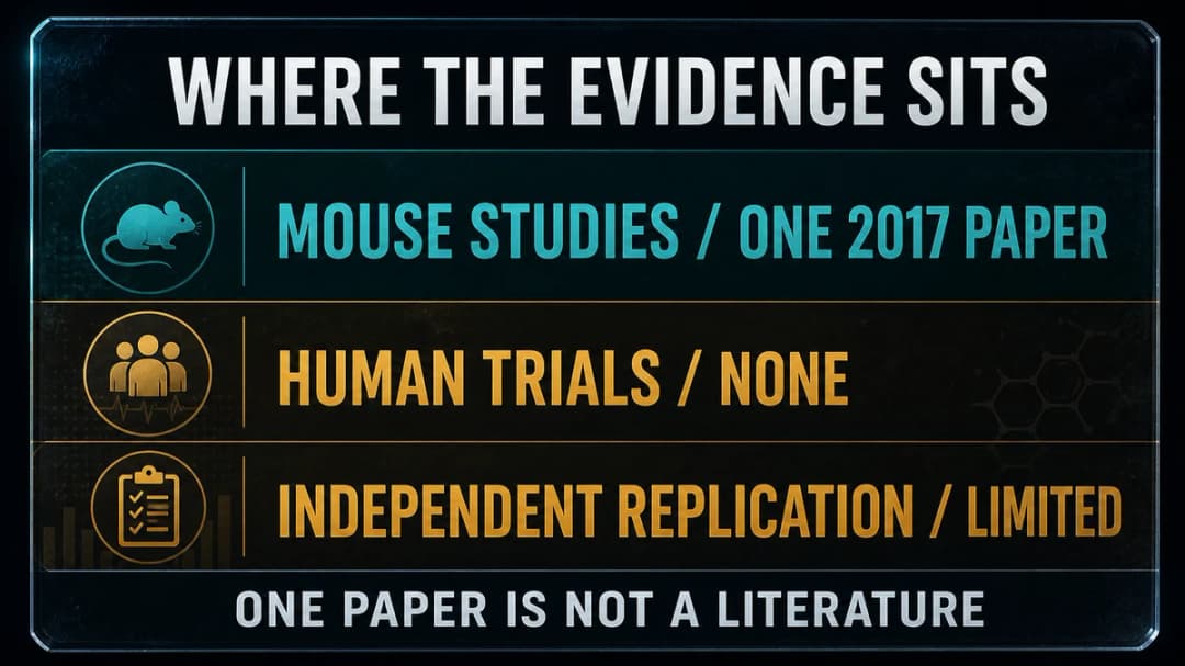 Card: where the FOXO4-DRI evidence actually sits