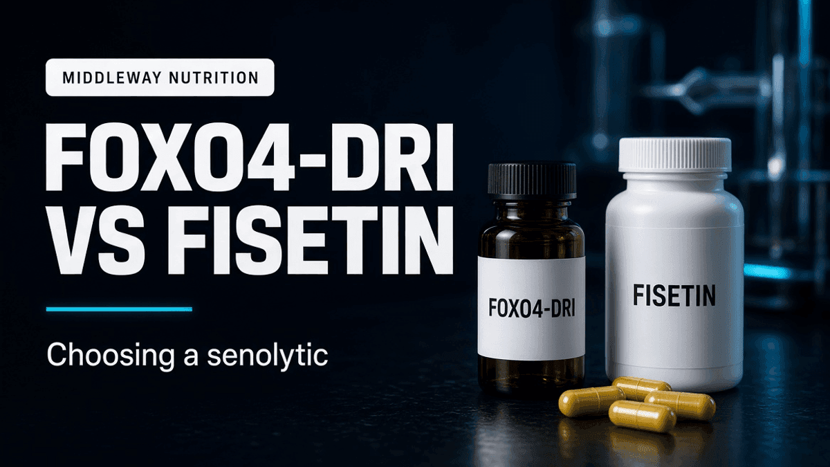 FOXO4-DRI vs Fisetin: Which Senolytic Has the Better Evidence? article visual