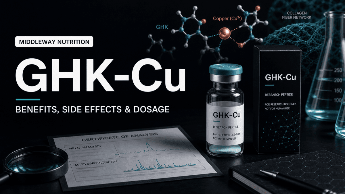 GHK-Cu Peptide: Benefits, Side Effects, and Reported Dosage Ranges article visual