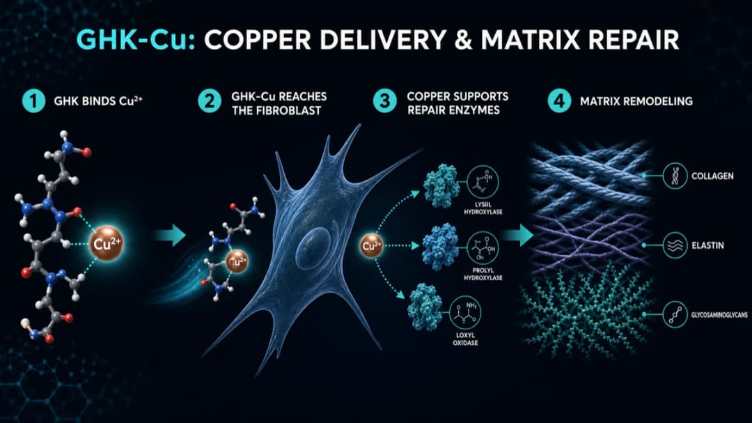 GHK-Cu: Mechanism of action diagram