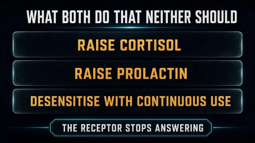 Card: what both GHRPs do that neither should