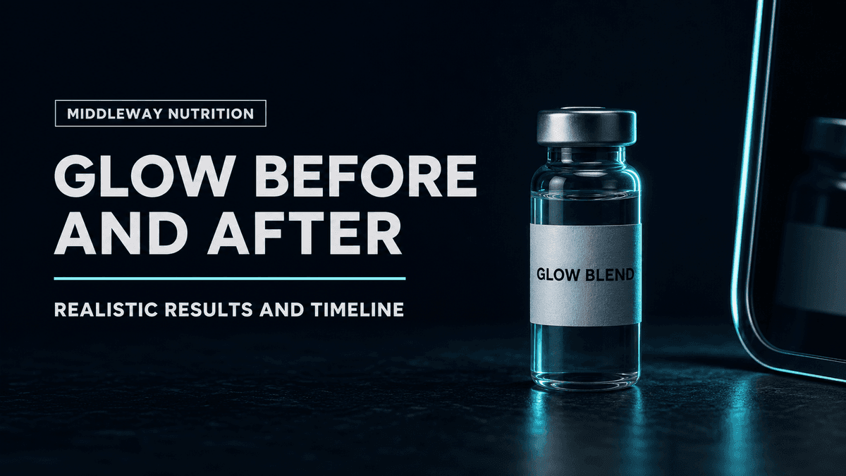 GLOW Peptide Before and After: What the Timeline Really Looks Like