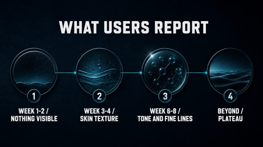 Timeline: what GLOW users report and when