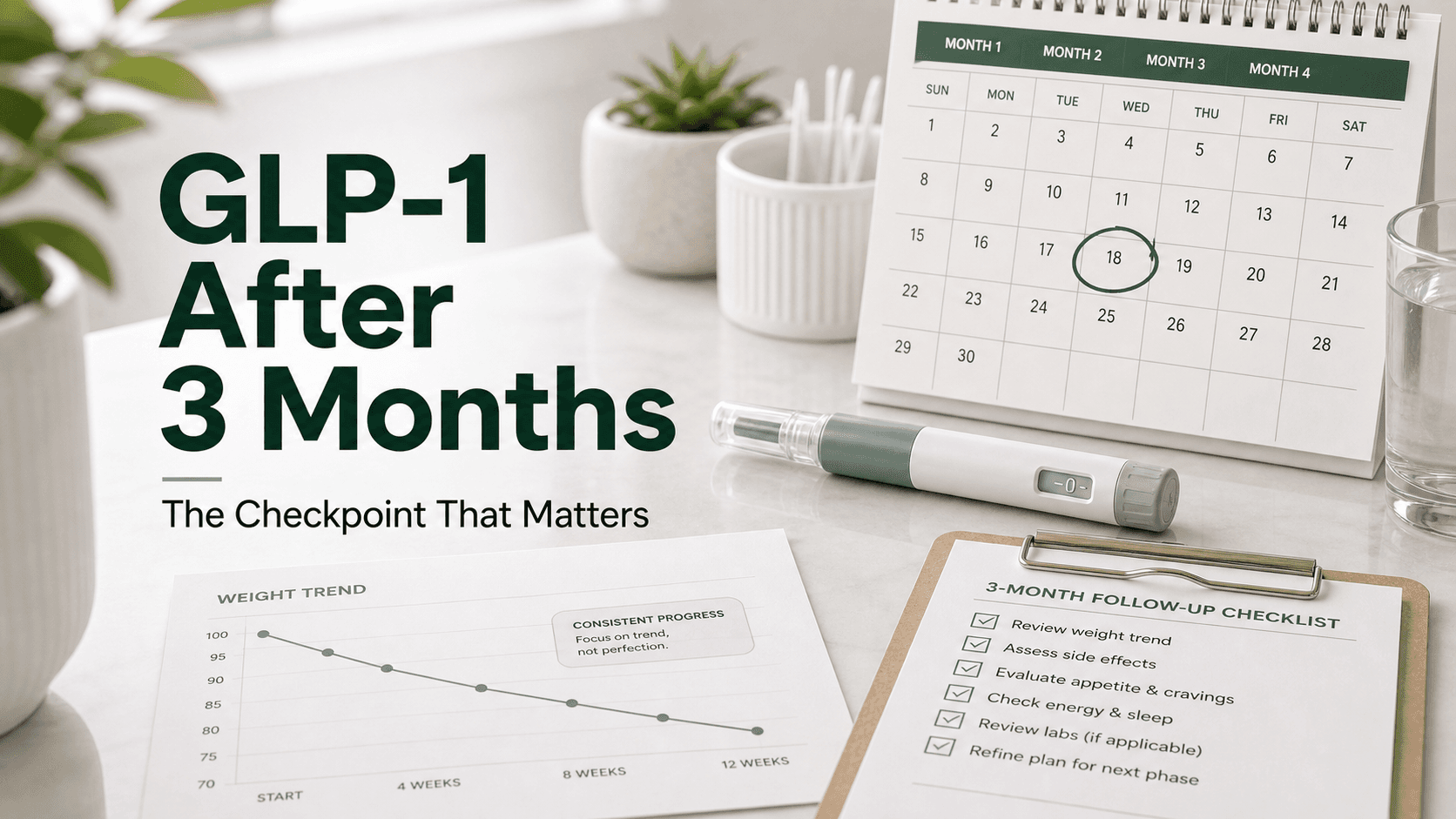 GLP-1 After 3 Months: The Checkpoint That Decides the Next Year article visual