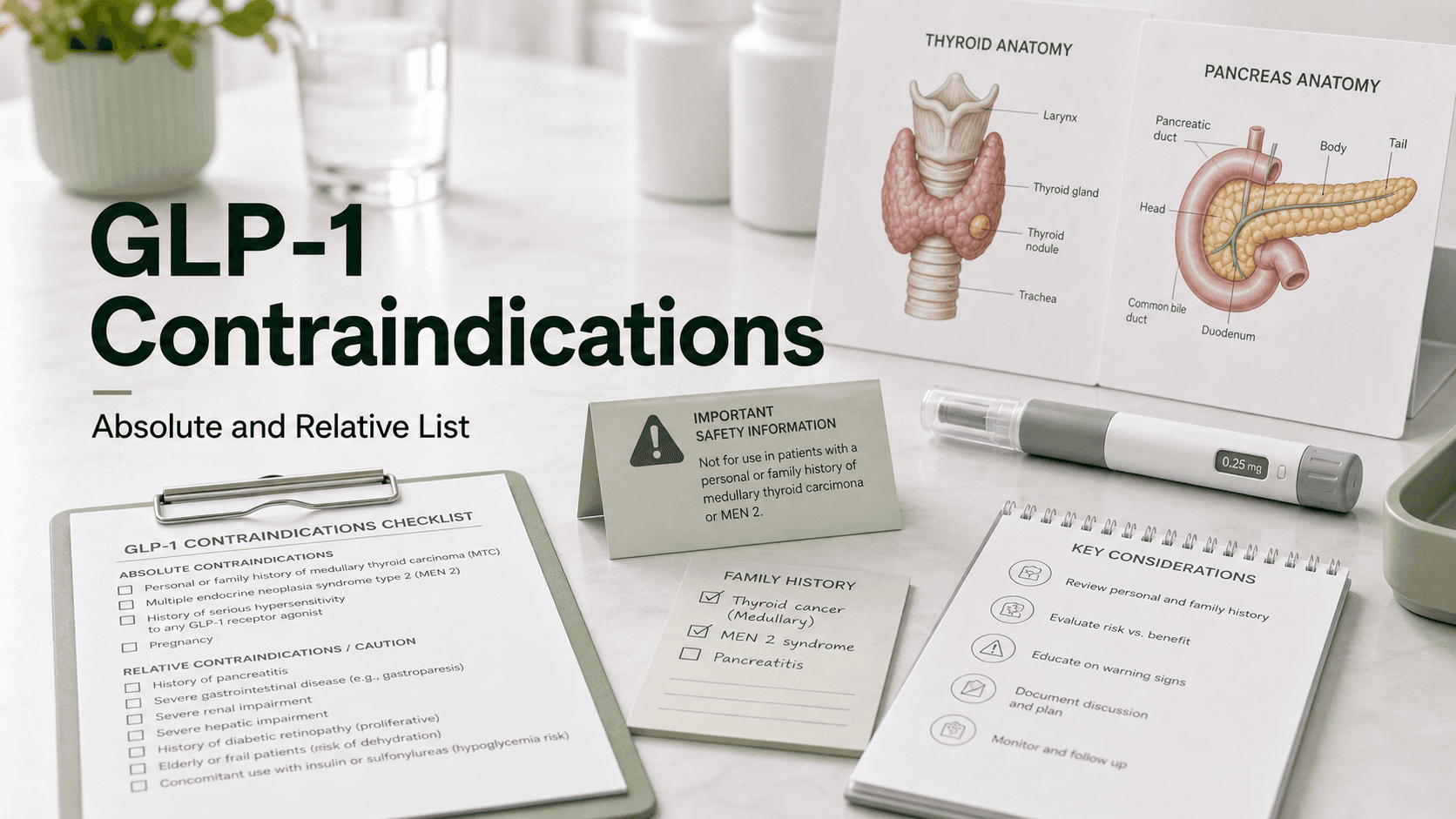 GLP-1 Contraindications: The Complete Absolute and Relative List (2026) article visual
