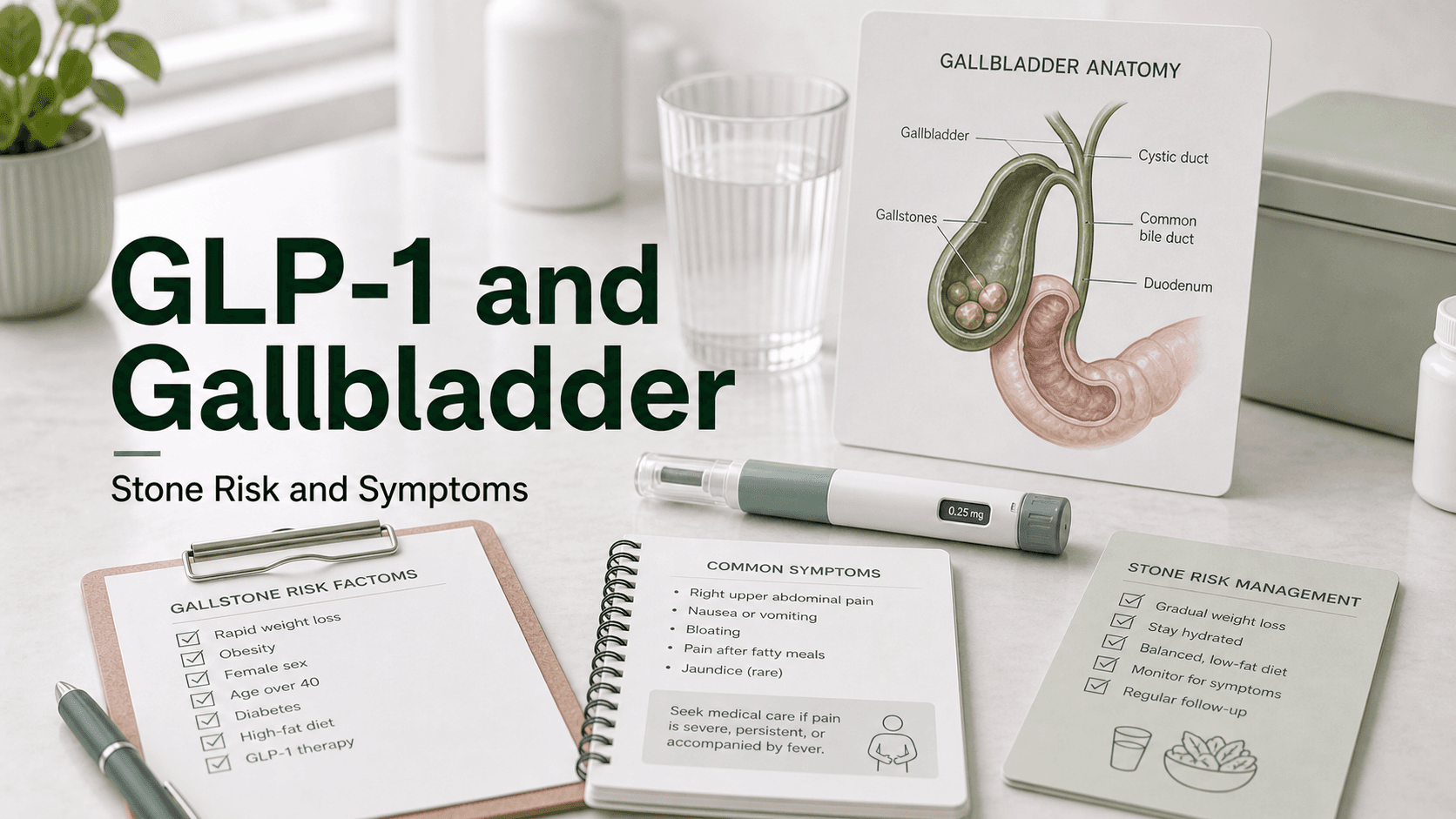 GLP-1 and the Gallbladder: Stone Risk, Symptoms, and What Changes If You've Had Yours Removed