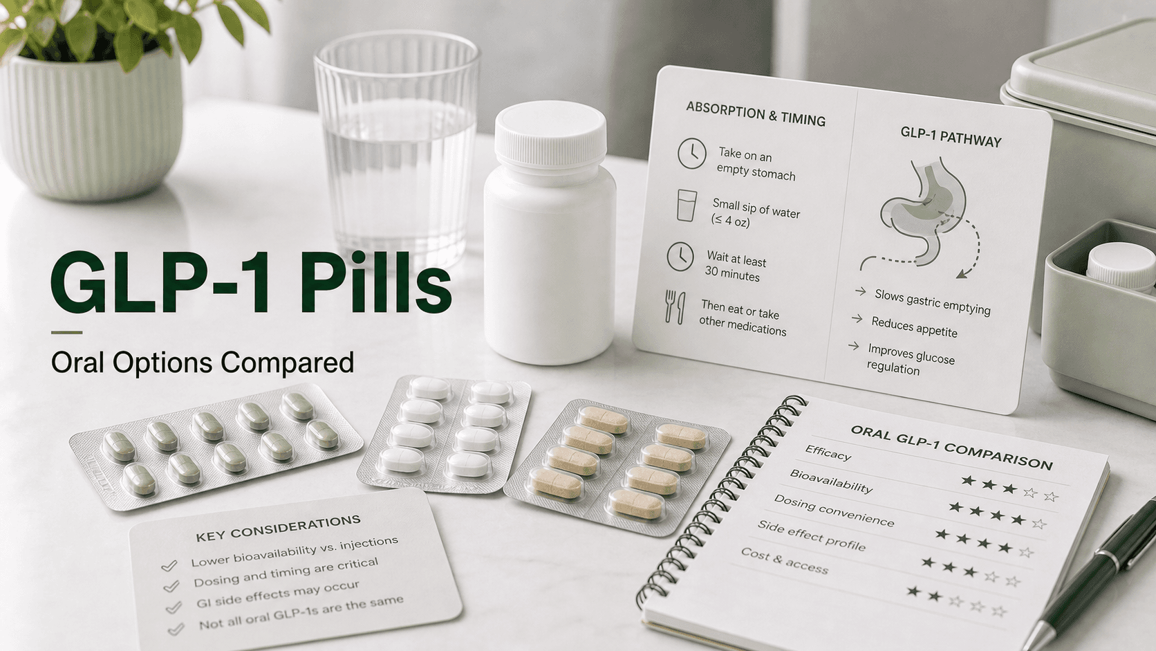 GLP-1 Pills: The 3 FDA-Approved Oral Options Compared (2026)