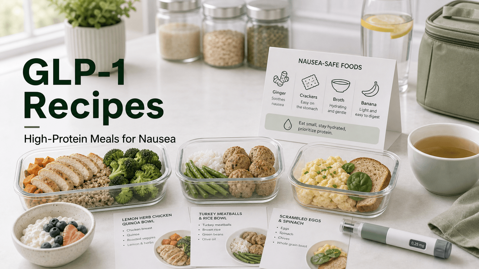 GLP-1 Recipes: 15 High-Protein Meals That Won't Trigger Nausea (2026) article visual