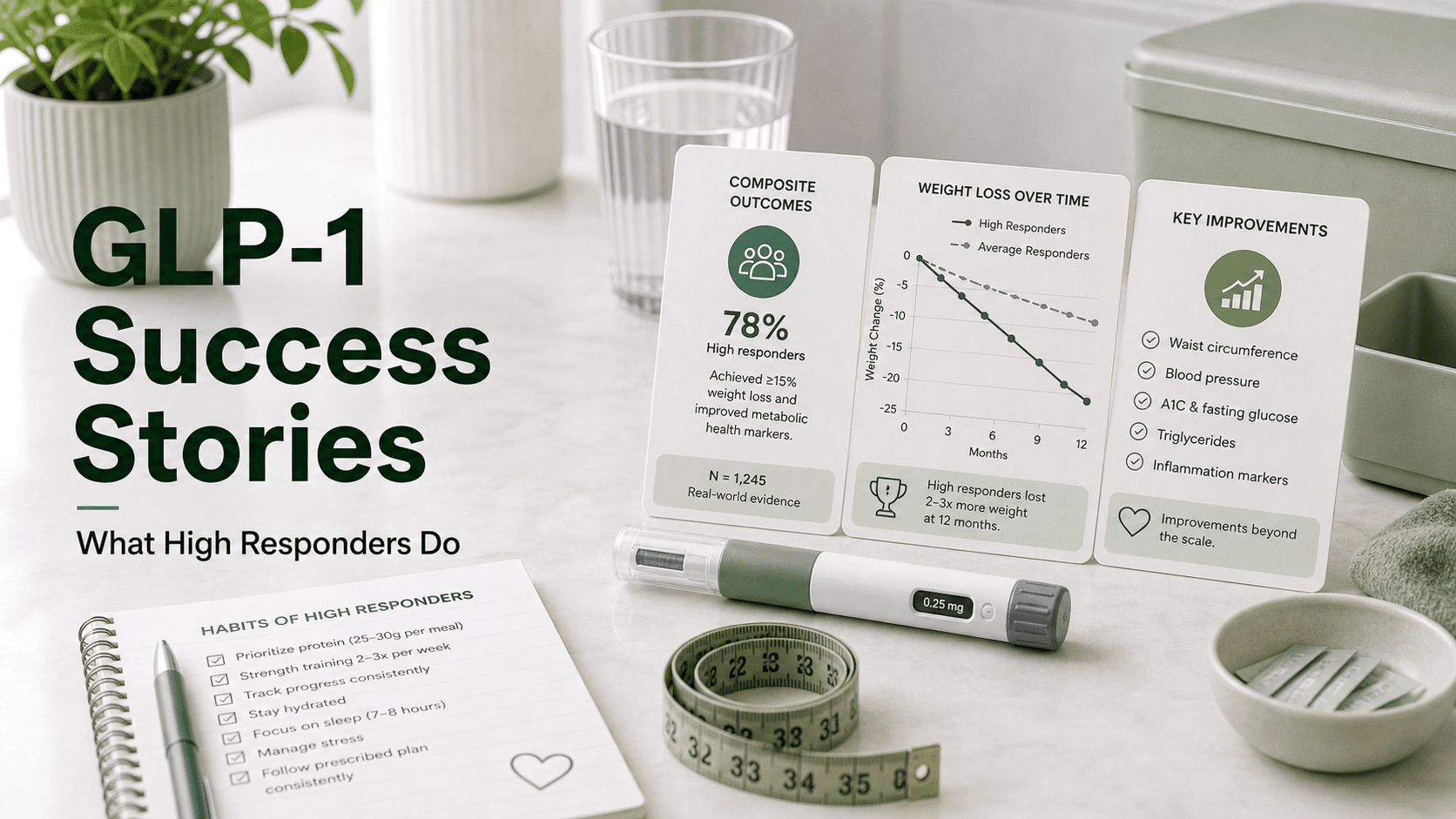 GLP-1 Success Stories: 10 Real Composite Patient Outcomes (and What Set the High Responders Apart) article visual