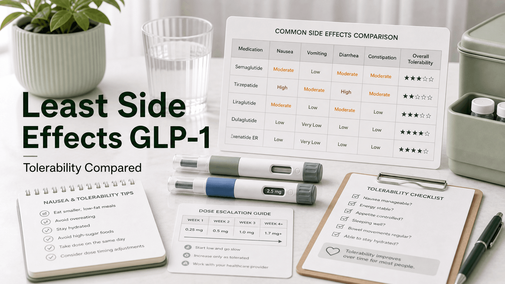What GLP-1 Has the Least Side Effects? article visual