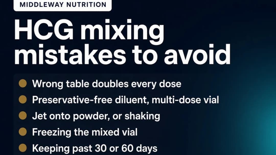 Warning card: HCG mixing mistakes to avoid