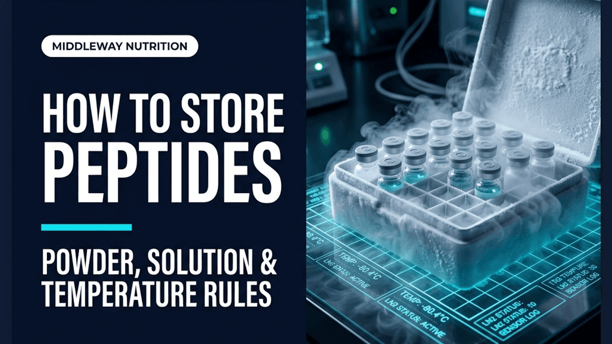 How to Store Peptides So They Actually Last: Powder, Solution and Travel article visual