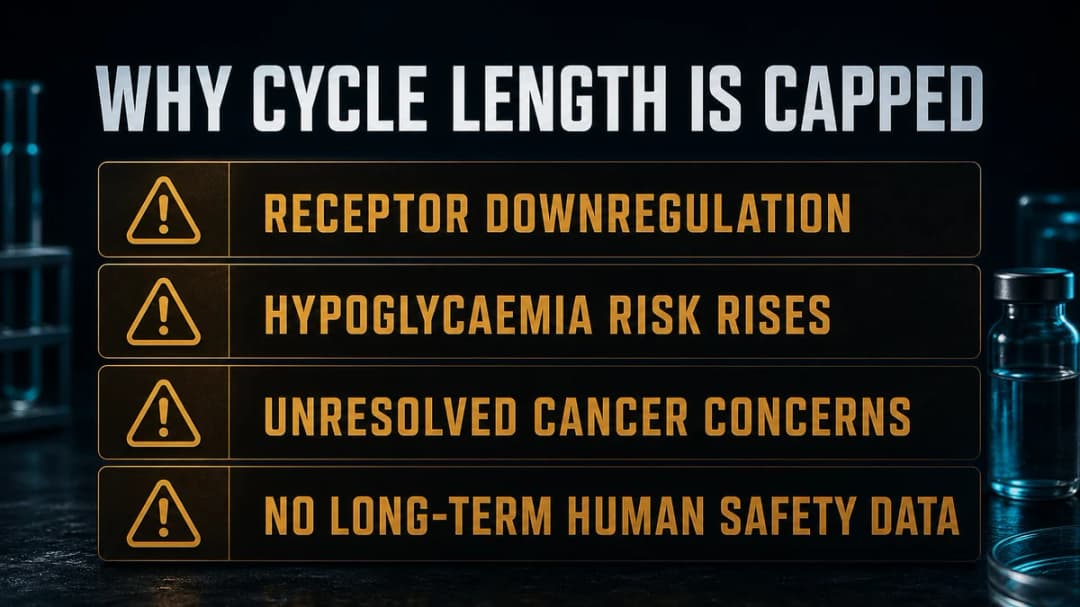 Card: why IGF-1 LR3 cycle length is capped
