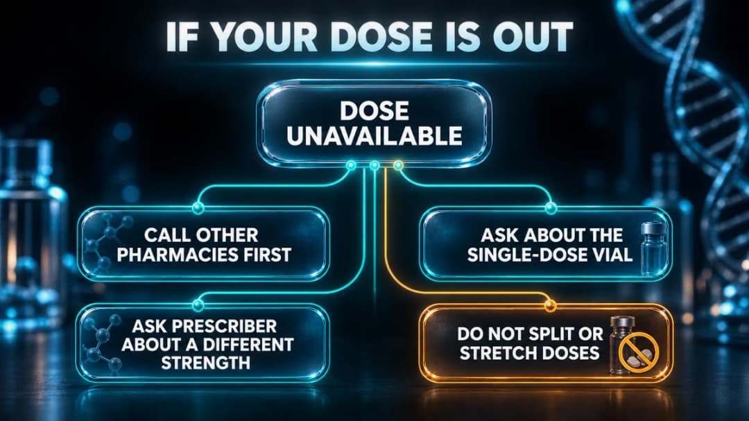 Diagram: what to do if your Zepbound dose is out