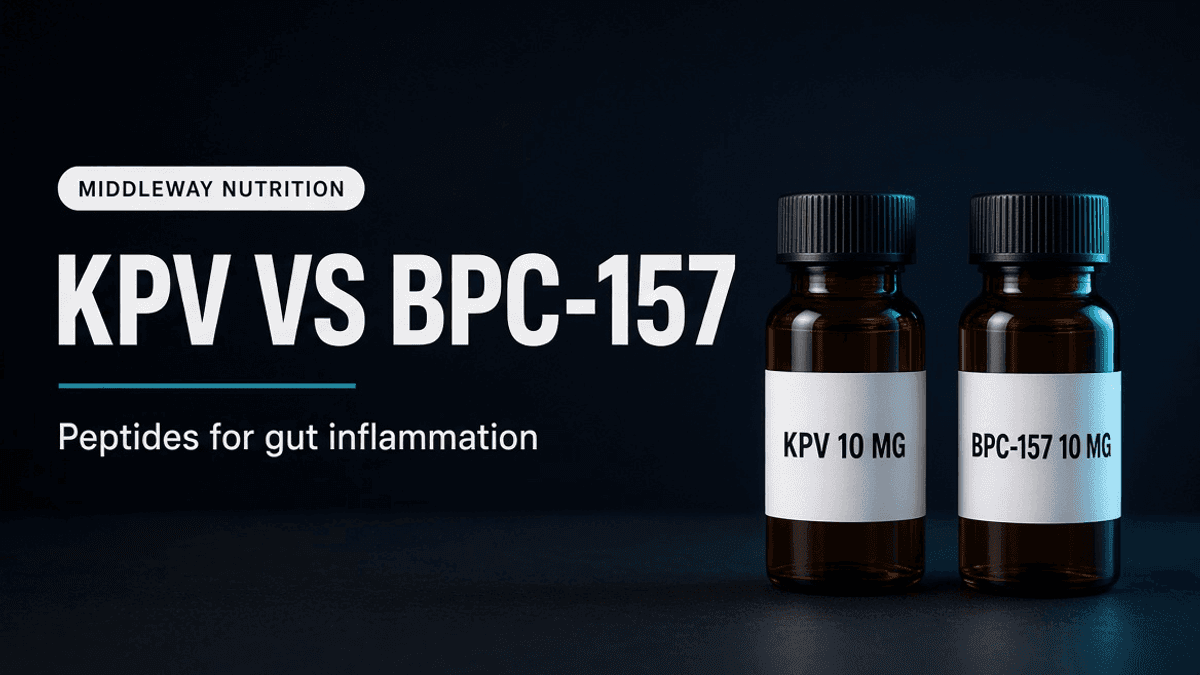 KPV vs BPC-157: Which Peptide Fits Gut Inflammation, IBD and Leaky Gut? article visual