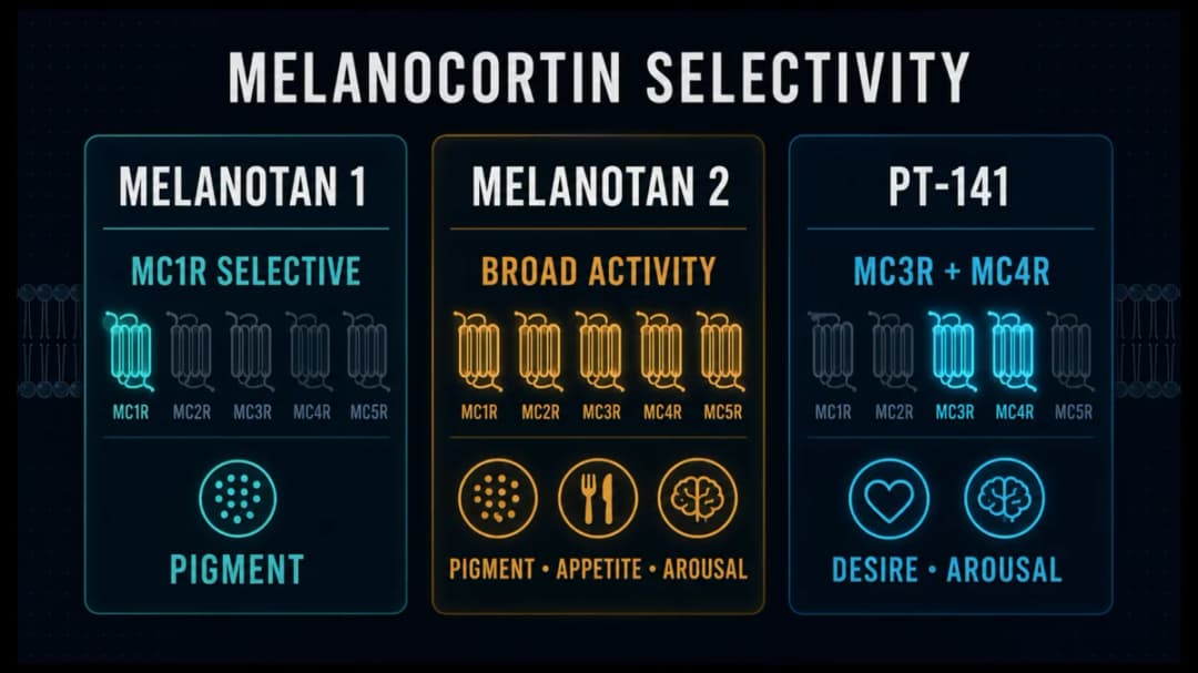 Melanotan 1: Melanocortin selectivity