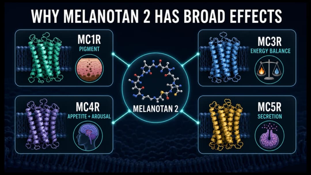 Melanotan 2: Why Melanotan 2 has broad effects
