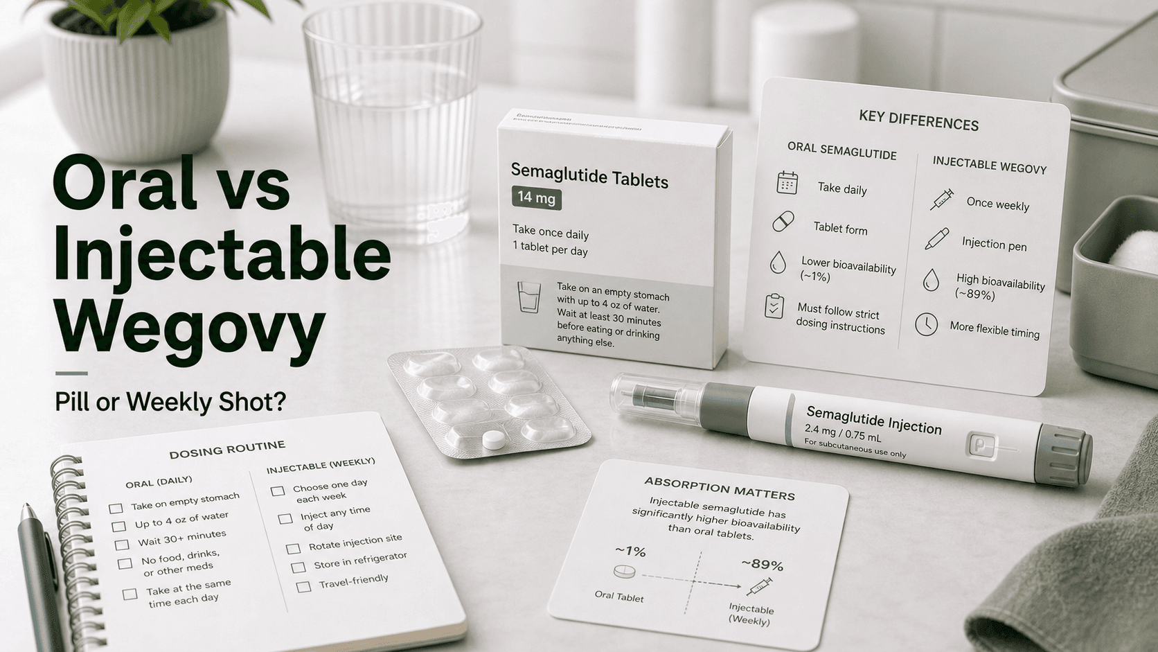 Oral Wegovy vs Injectable Wegovy: Pill Or Weekly Shot?