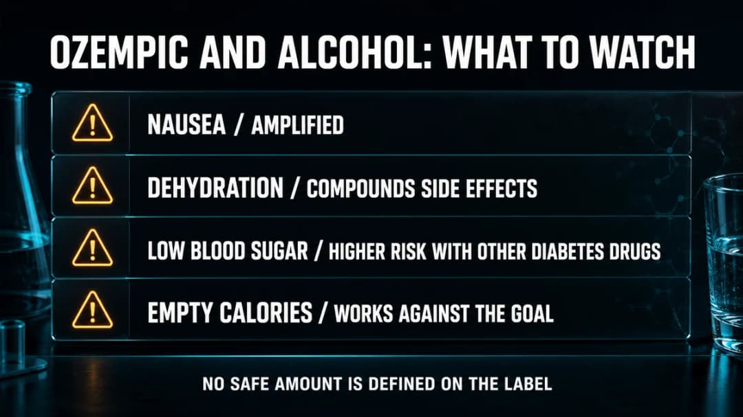 Card: Ozempic and alcohol risks to watch