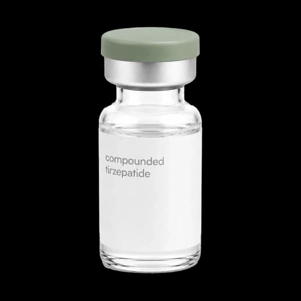 Compounded tirzepatide vial