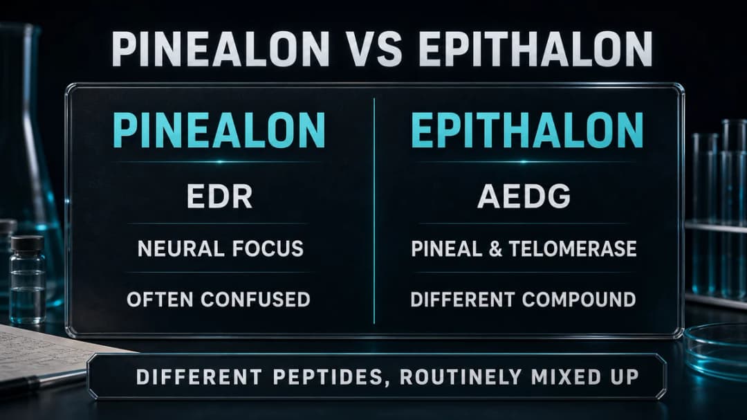 Chart: Pinealon versus Epithalon