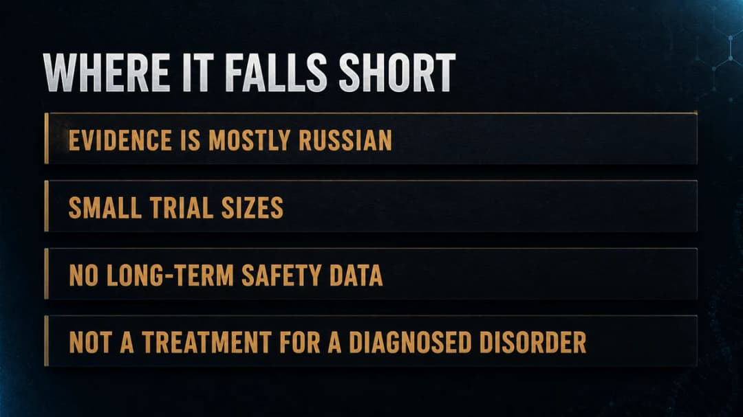 Card: where the Selank evidence falls short