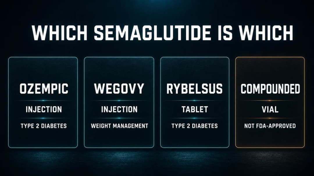 Card: which semaglutide brand is which