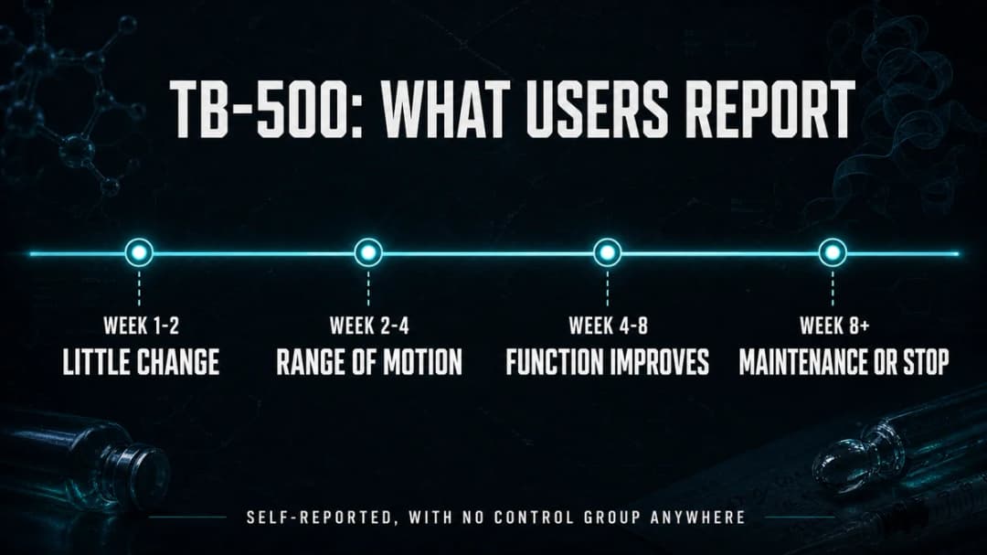 Timeline: what TB-500 users report