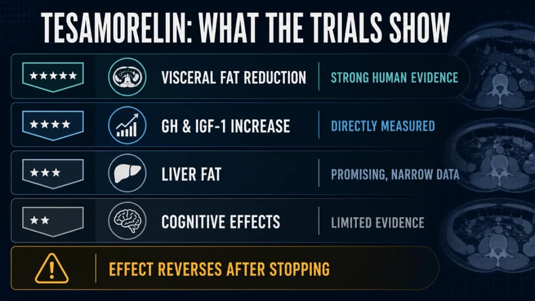 Tesamorelin: Research evidence and dosing summary