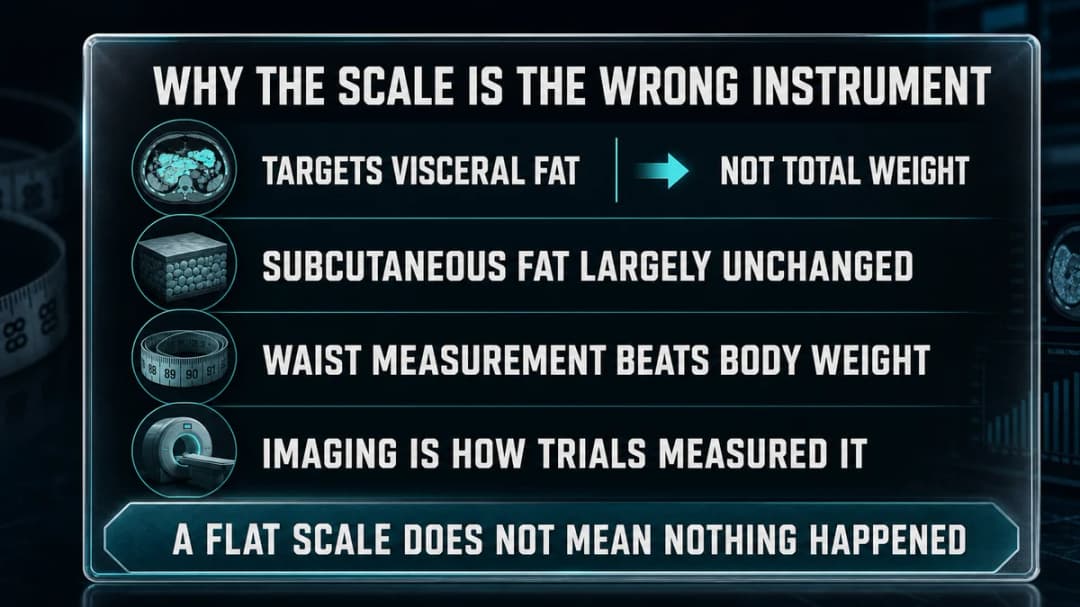 Card: why the scale is the wrong instrument for tesamorelin