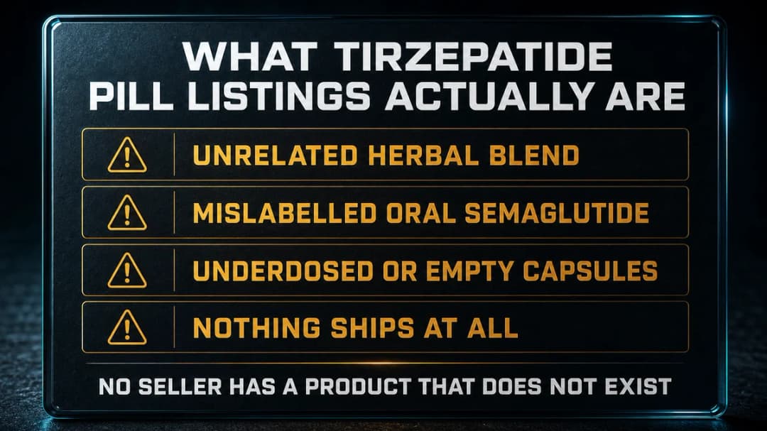 Card: what tirzepatide pill listings actually turn out to be