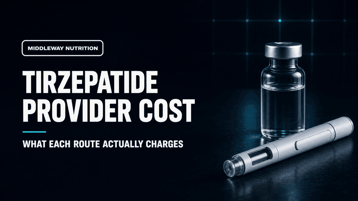 Tirzepatide Provider Cost: What Each Route Actually Charges