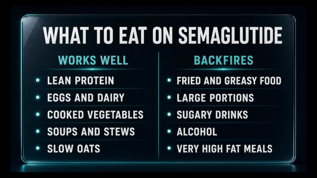 Food list: what works and what backfires on semaglutide