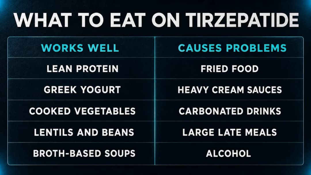 Food list: what to eat and what to avoid on tirzepatide