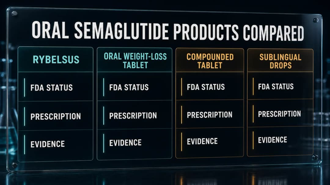Comparison: oral semaglutide products and their FDA status