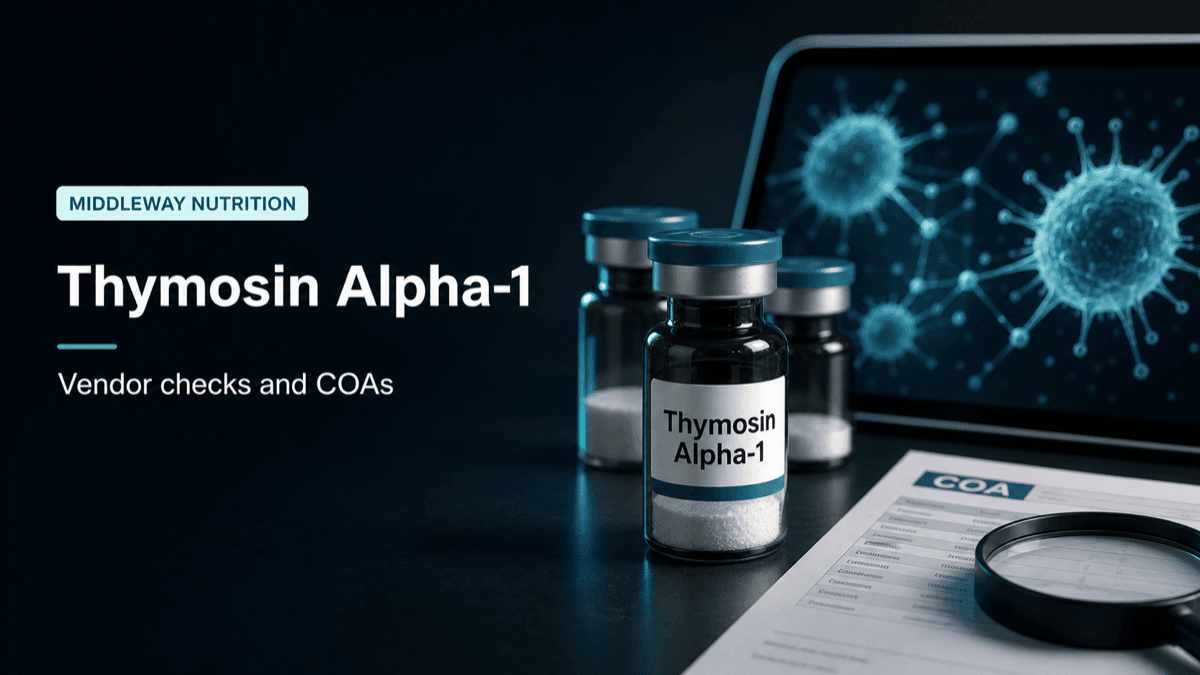 Where to Buy Thymosin Alpha-1: A Clear-Eyed 2026 Buyer's Guide article visual