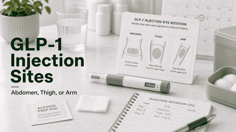 Weekly Injection Rotation Chart GLP-1 Injection Sites: Where to Inject, Rotation Guide, Technique (2026)